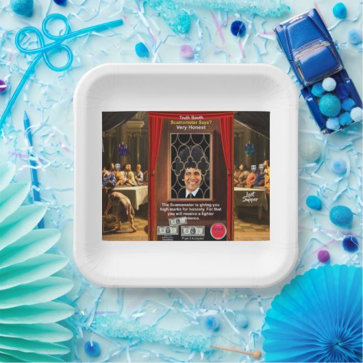 Vertrouwelijke nalatenschap papieren bordje (Feest)