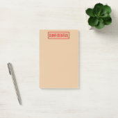 Vertrouwelijke postit-opmerkingen met stempel post-it® notes (Kantoor)