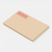 Vertrouwelijke postit-opmerkingen met stempel post-it® notes (Schuin)