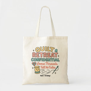 Vertrouwelijke quilt-retraite Funny Quilter-cadeau Tote Bag