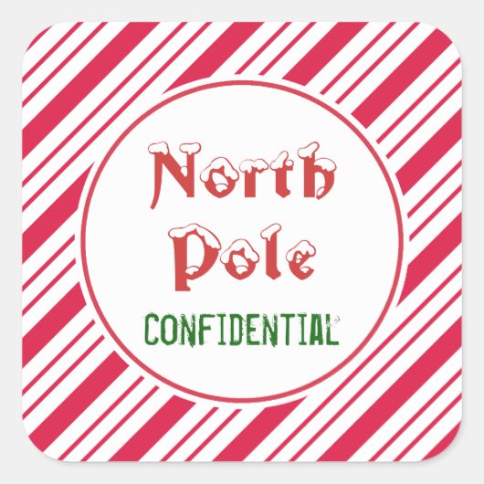 Vertrouwelijke Stickers van de Noordpool (Voorkant)