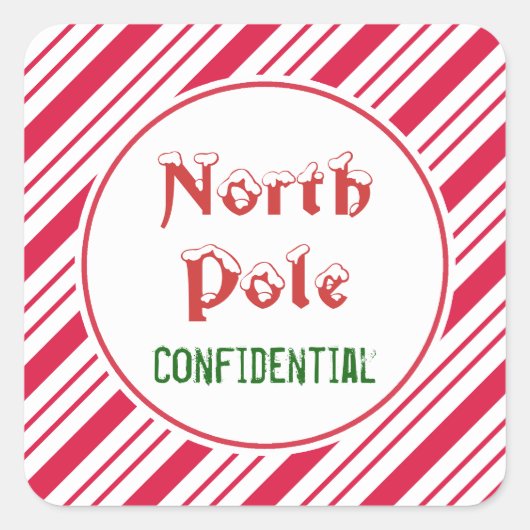 Vertrouwelijke Stickers van de Noordpool (Voorkant)