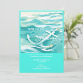 Vertrouwelijke uitnodiging Anchor of love in a mar (Staand voorkant)