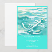 Vertrouwelijke uitnodiging Anchor of love in a mar (Voorkant / Achterkant)