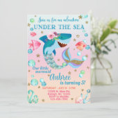 Vertrouwelijke uitnodiging voor Mershark meisje, o (Staand voorkant)