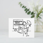 Vertrouwelijke verwijdering van afval briefkaart (Staand voorkant)