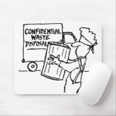 Vertrouwelijke verwijdering van afval muismat (Met muis)