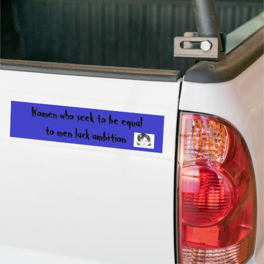 Vertrouwelijke vrouw bumpersticker (Op Truck)