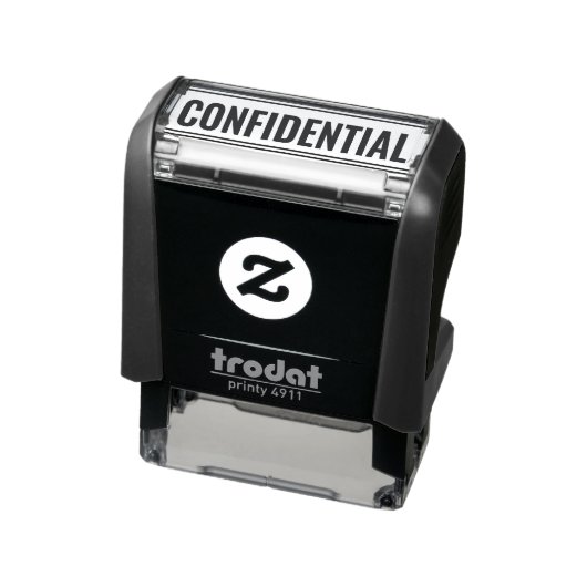 VERTROUWELIJKE zakelijke tekst Sjabloon Zelfinktende Stempel (Product)