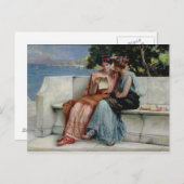 Vertrouwelijkheid (olie op canvas) briefkaart (Voorkant / Achterkant)