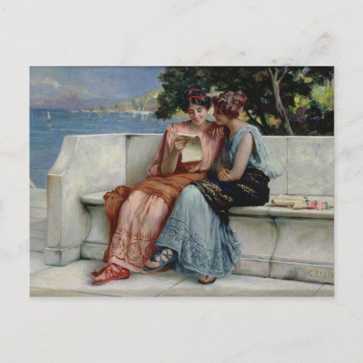 Vertrouwelijkheid (olie op canvas) briefkaart (Voorkant)