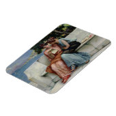 Vertrouwelijkheid (olie op canvas) magneet (Linkerzijde)