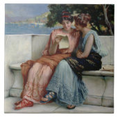 Vertrouwelijkheid (olie op canvas) tegeltje (Voorkant)