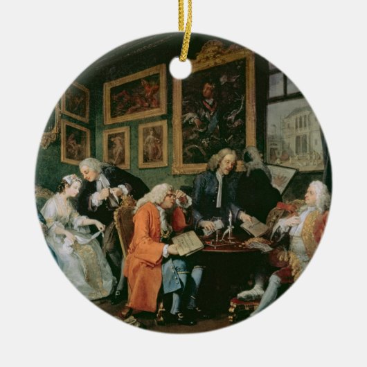 Vertrouwen a la Mode: I - De huwelijksschikking, c Keramisch Ornament (Voorkant)