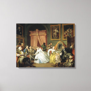 Vertrouwen a la Mode: IV, The Toilette, c.1743 (ol Canvas Afdruk