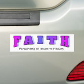 Vertrouwen, alle kwesties doorsturen naar de hemel bumpersticker (Op auto)