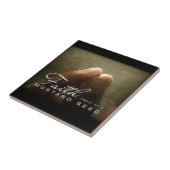 Vertrouwen als klein als mosterdzaad tegeltje (Zijkant)