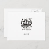 Vertrouwen Bewijs van dingen niet gezien Briefkaart (Voorkant / Achterkant)