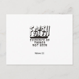 Vertrouwen Bewijs van dingen niet gezien Briefkaart