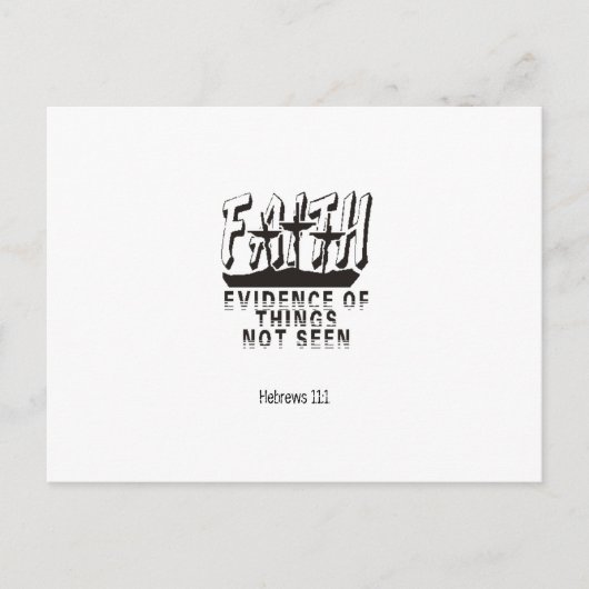 Vertrouwen Bewijs van dingen niet gezien Briefkaart (Voorkant)