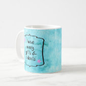 Vertrouwen Boost Motivatie Affirmatie Quote Koffiemok (Voorkant links)