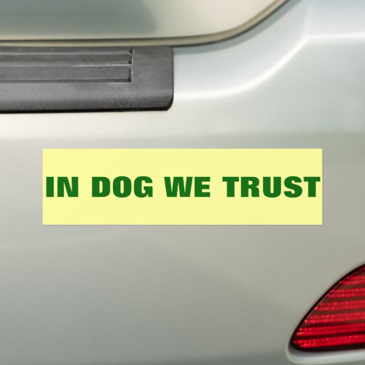Vertrouwen Bumpersticker (Op auto)
