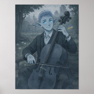 Vertrouwen / Cellist / Park Poster