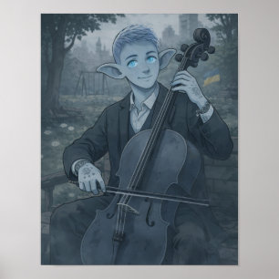 Vertrouwen / Cellist / Park Poster