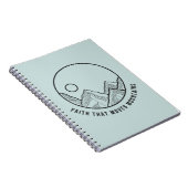 Vertrouwen dat de Bergen Bijbel verse Christelijk  Notitieboek (Rechterzijde)