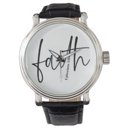 vertrouwen | Eenvoudig Bijbelvers citeren Zwarte t Horloge