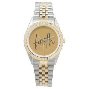 vertrouwen   Eenvoudig Bijbelvers citeren Zwarte t Horloge