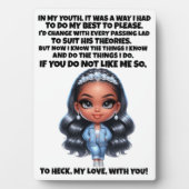 Vertrouwen en een goed verhaal... fotoplaat (voorkant)