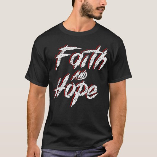 Vertrouwen en hoop t-shirt (Voorkant)