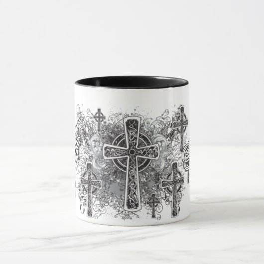 Vertrouwen en kruisingen Religieuze Mok (Midden)