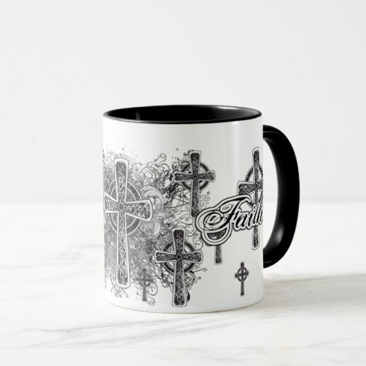 Vertrouwen en kruisingen Religieuze Mok (Voorkant rechts)