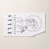 Vertrouwen en schoonheid Positieve bevestiging Handdoek (Handdoek)