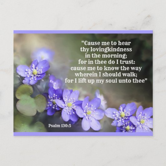 Vertrouwen en vertrouwen in God Briefkaart (Voorkant)