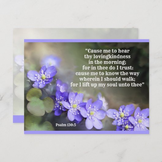 Vertrouwen en vertrouwen in God Briefkaart (Voorkant / Achterkant)