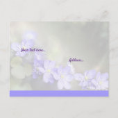 Vertrouwen en vertrouwen in God Briefkaart (Achterkant)