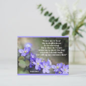 Vertrouwen en vertrouwen in God Briefkaart (Staand voorkant)