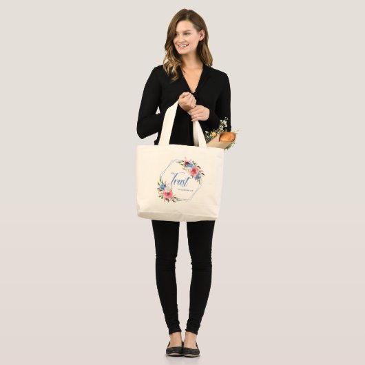 Vertrouwen Grote Tote Bag (Voorkant (model))