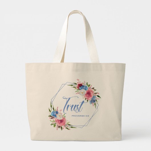 Vertrouwen Grote Tote Bag (Achterkant)
