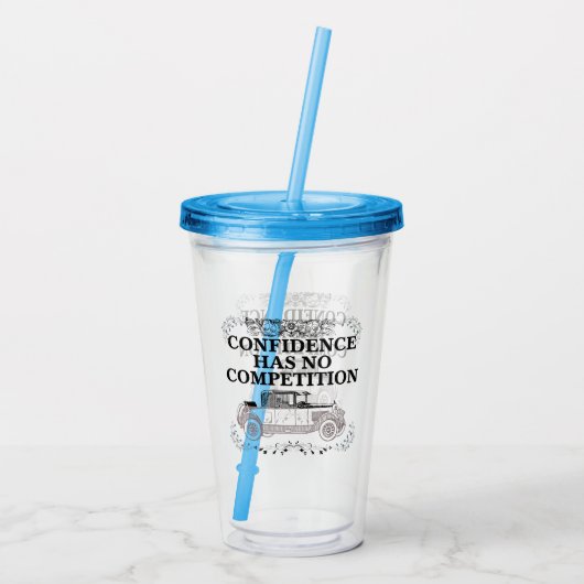 Vertrouwen heeft geen concurrentie 06.w acryl drinkbeker (Achterkant)