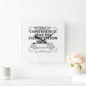 Vertrouwen heeft geen concurrentie 06.w vierkante klok (Huis)