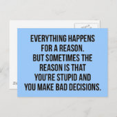 VERTROUWEN IEDEREEN OM DE REDEN BRIEFKAART (Voorkant / Achterkant)