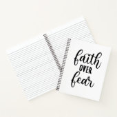 vertrouwen in angst bemoedigende boodschap notitieboek (Binnen)