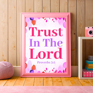 Vertrouwen in de Christelijke kunst van het tiener Poster