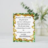 Vertrouwen in de heer Abstract kleurrijk briefkaar Briefkaart (Staand voorkant)