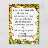 Vertrouwen in de heer Abstract kleurrijk briefkaar Briefkaart (Voorkant)