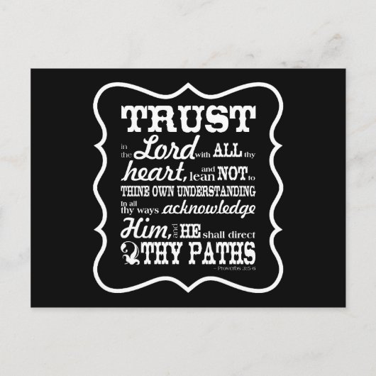 Vertrouwen in de Heer Briefkaart (Voorkant)